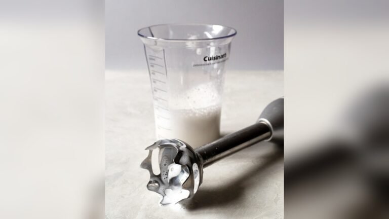 How To Froth Milk With An Immersion Blender