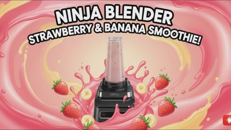 How To Make A Strawberry Smoothie With A Ninja Blender