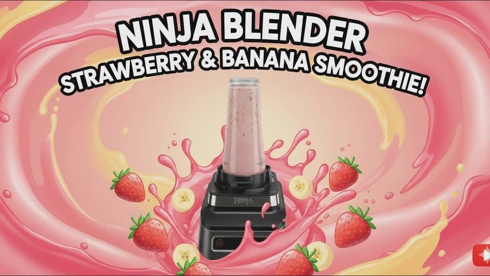 How To Make A Strawberry Smoothie With A Ninja Blender