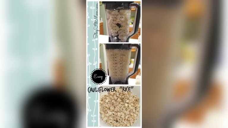 How To Make Cauliflower Rice In Ninja Blender