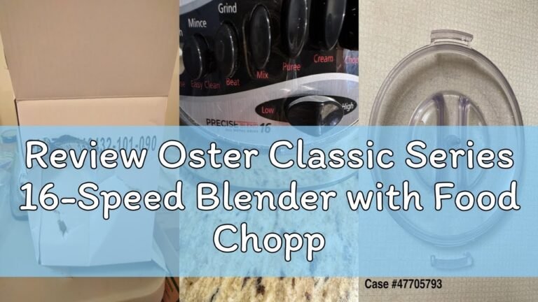Classic Oster blender with glass jar on a kitchen counter