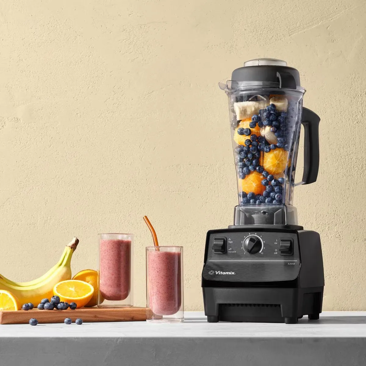 Cracked blender container showing damage and risk