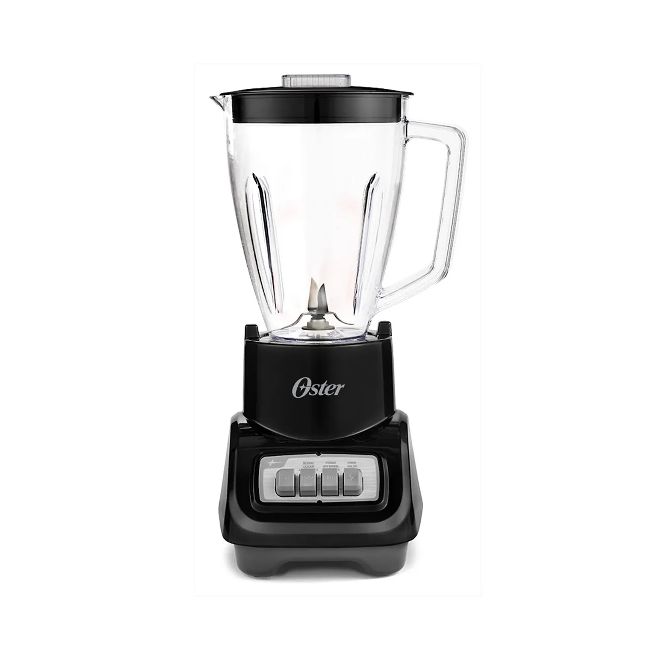 Damaged Oster blender base with cracked housing and broken interlock tab
