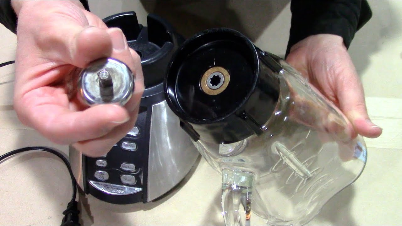 Oster blender on a kitchen counter ready for repair