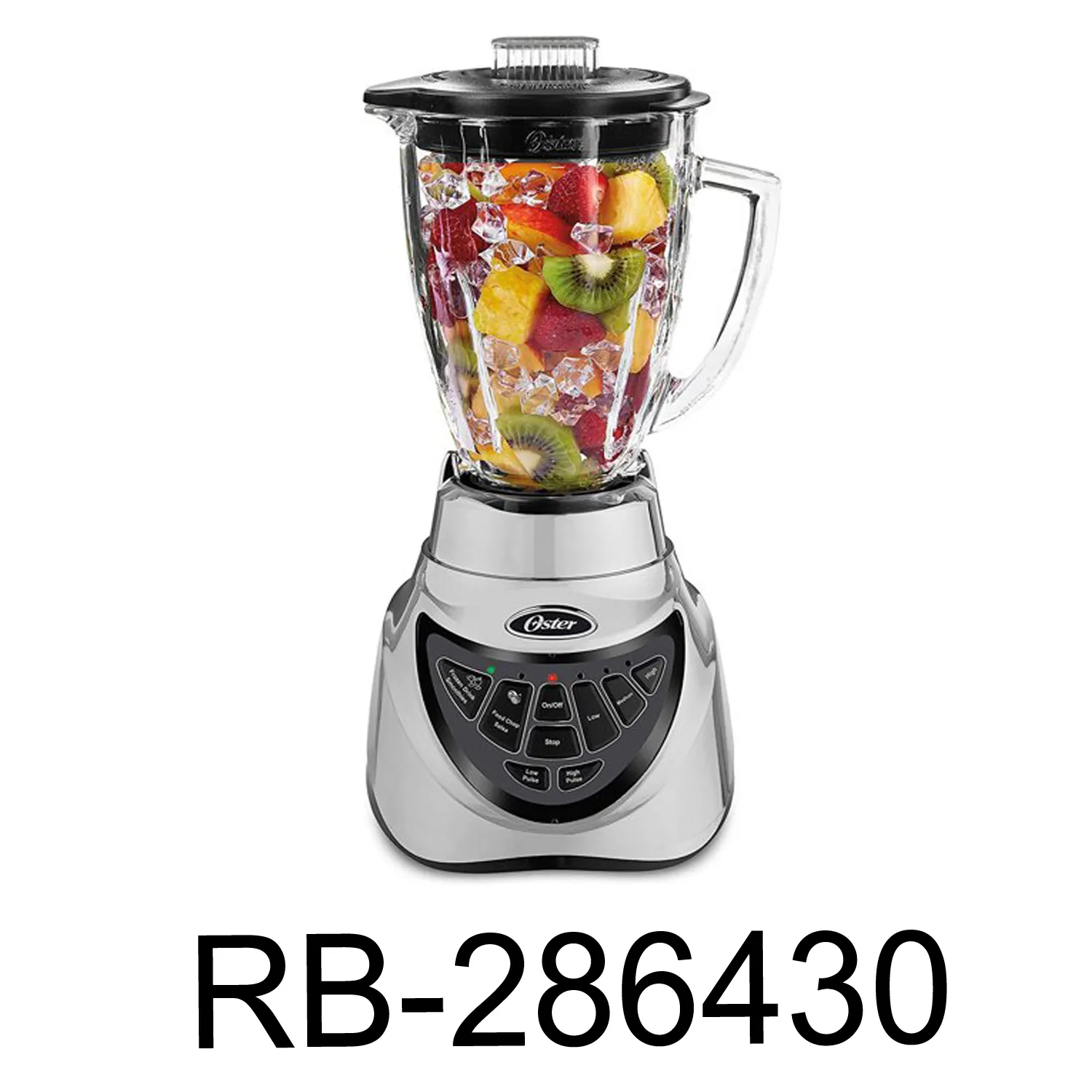 Shopper comparing a boxed blender in a bright appliance store aisle
