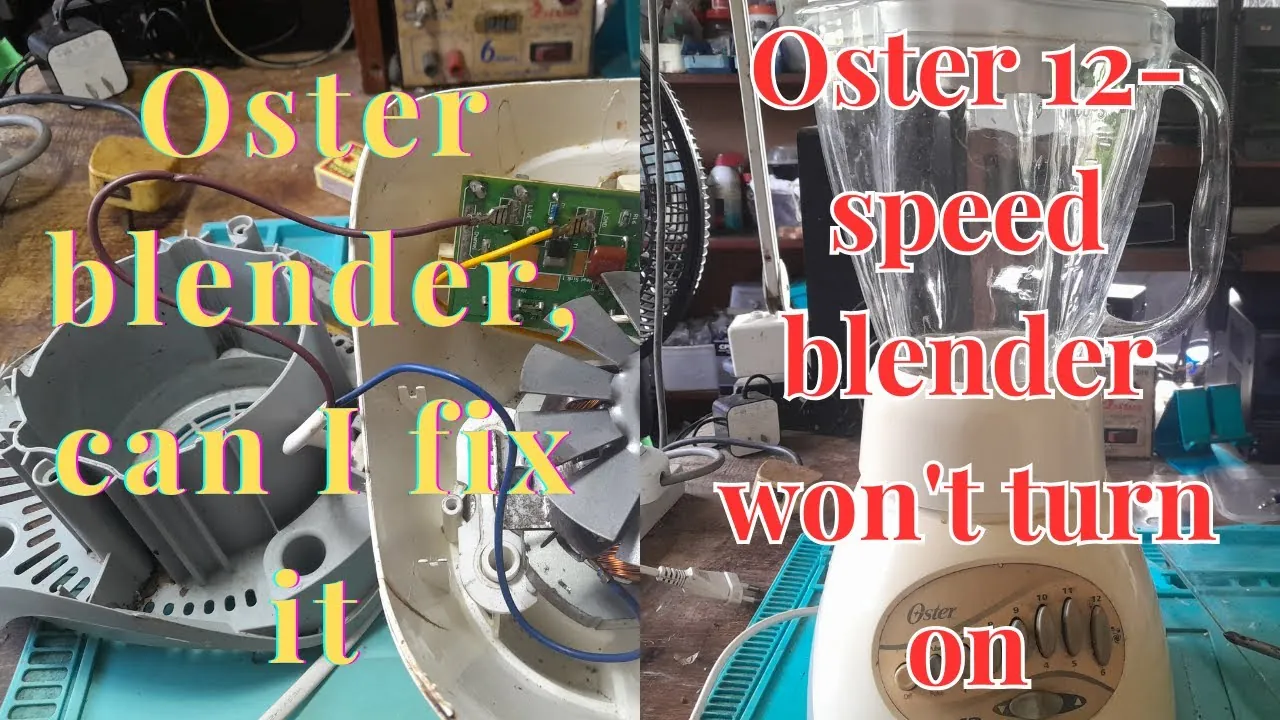 Three different Oster blender types lined up on a kitchen counter